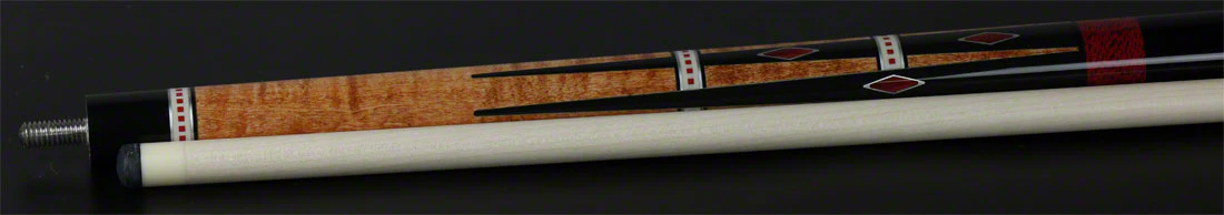 Meucci Century Series 2105NATRBBKP Pool Cue - 21st Century 5 Natural - Red Bands - Black Wrap with Pro Shaft - Image 4