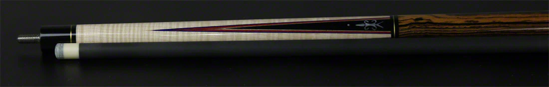 Meucci Natural Wood Series ANW3C Pool Cue - Birdseye Maple and Bocote with Carbon Shaft - Image 5