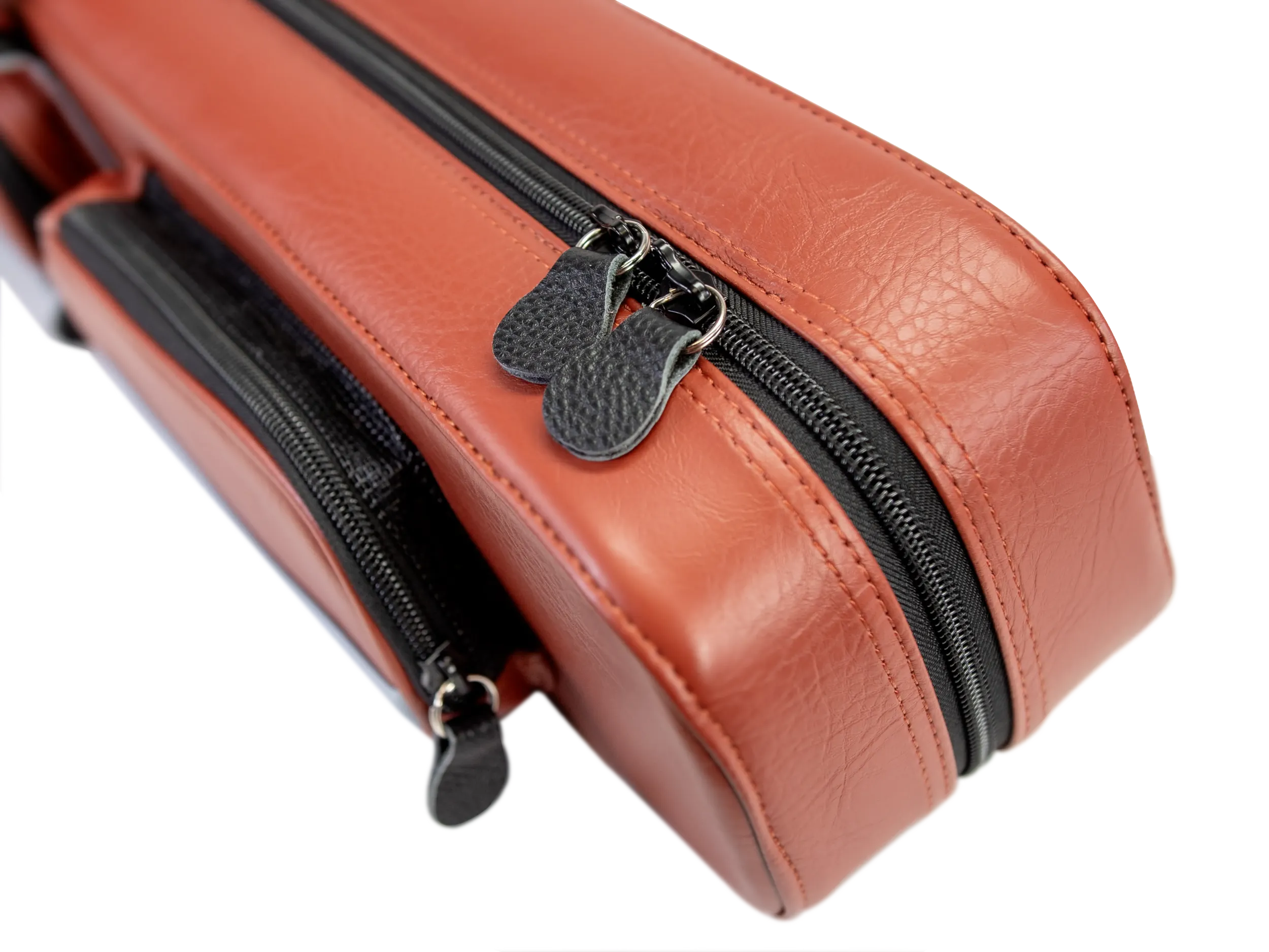 Molinari Flat Butterfly 2x4 Soft Cue Case - Brown / Light Blue - Image 13