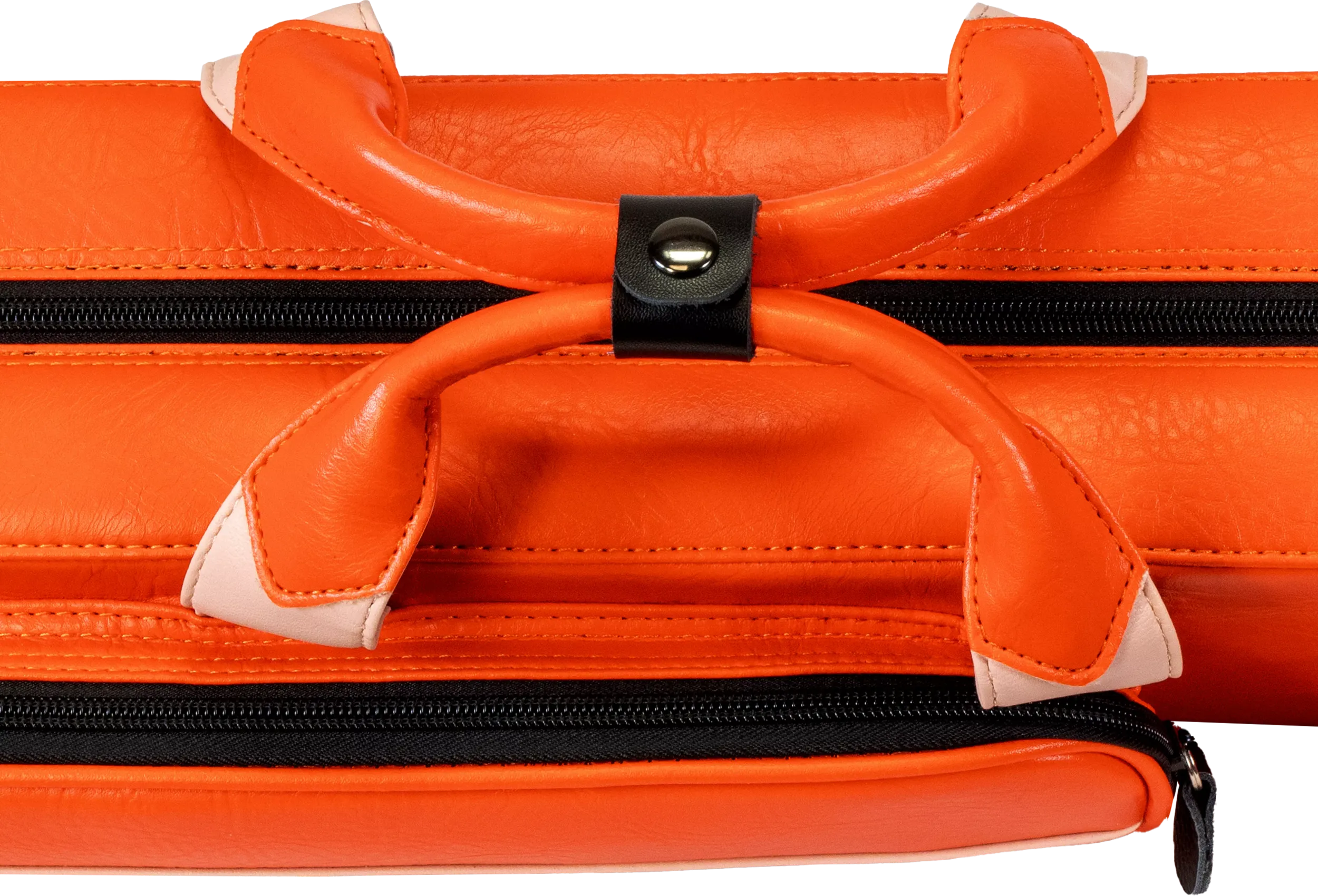 Molinari Flat Butterfly 2x4 Soft Cue Case - Orange / Light Pink - Image 11