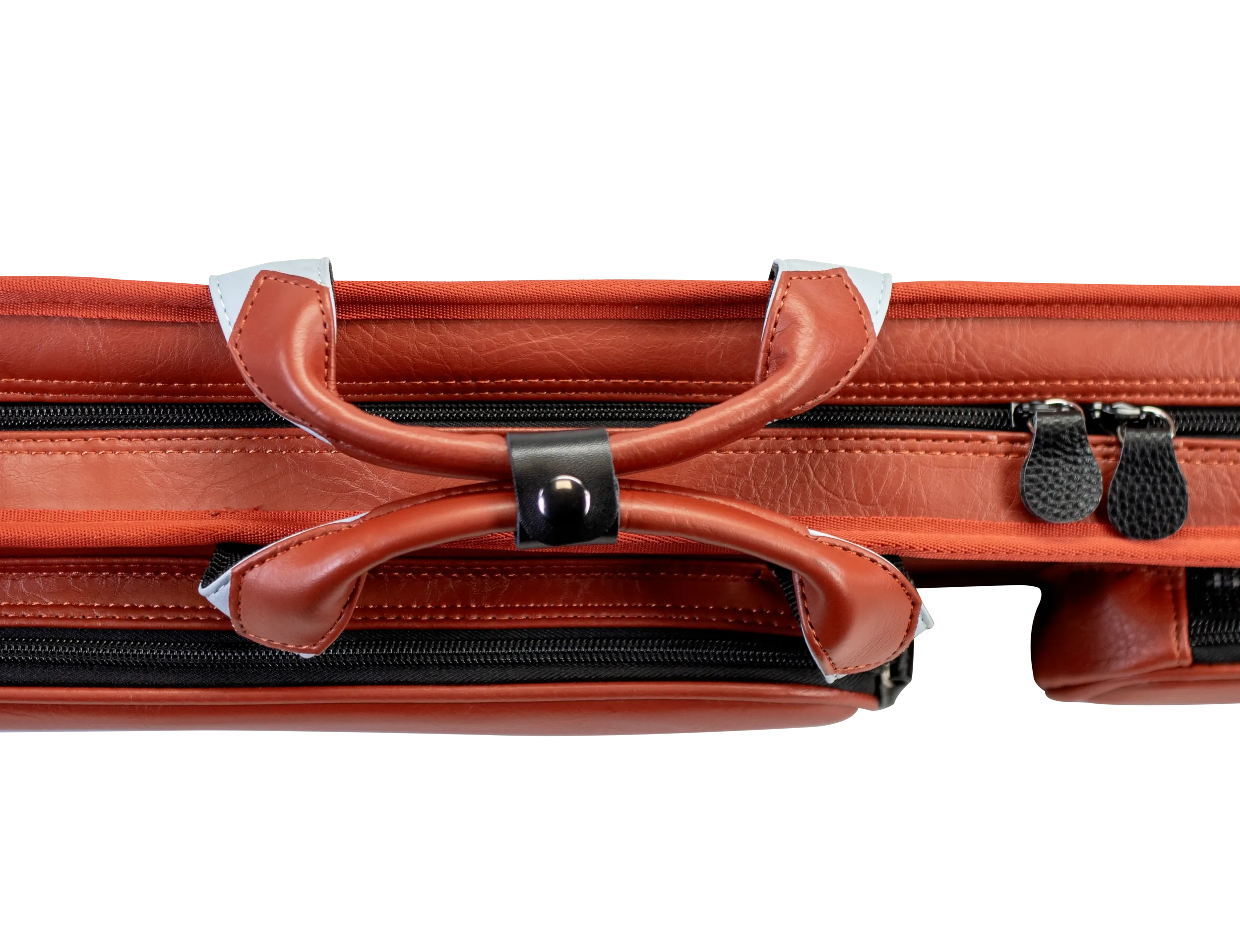 Molinari Classic Butterfly 2x4 Soft Cue Case - Brown / Light Blue - Image 9
