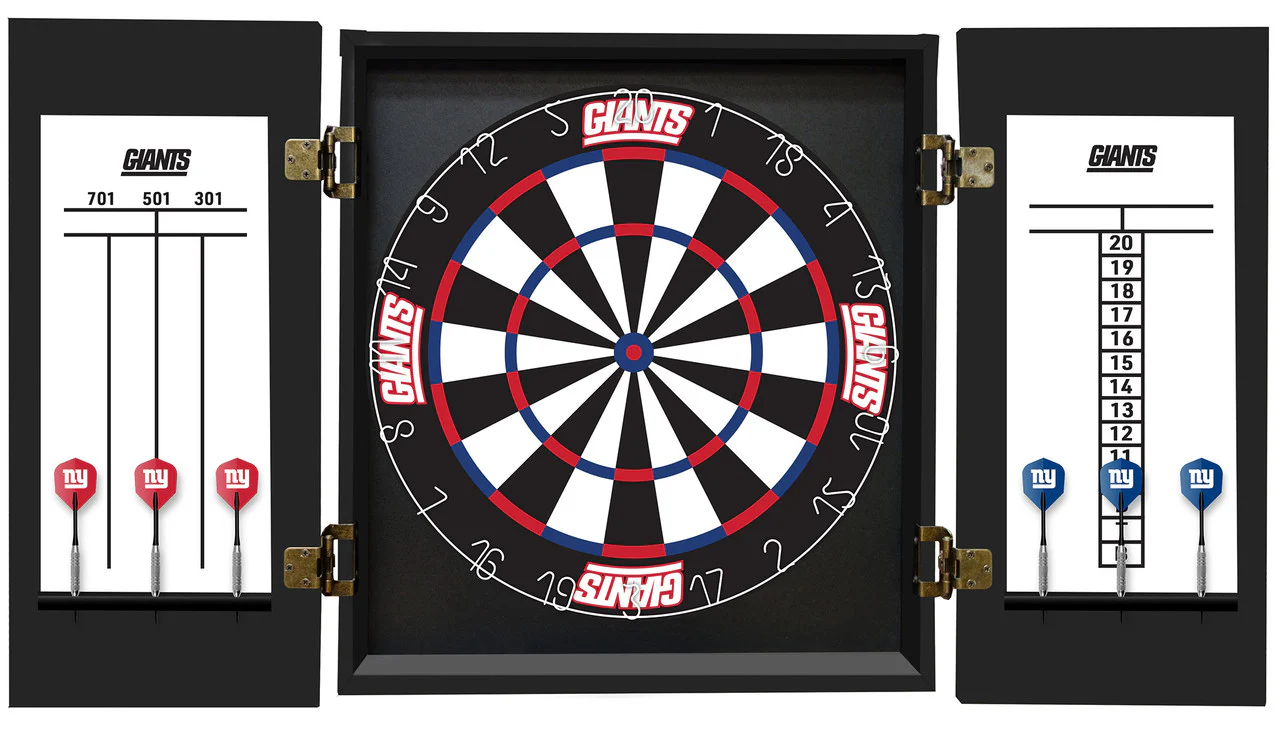 New York Giants Dartboard Cabinet Set Fan's Choice - Image 3