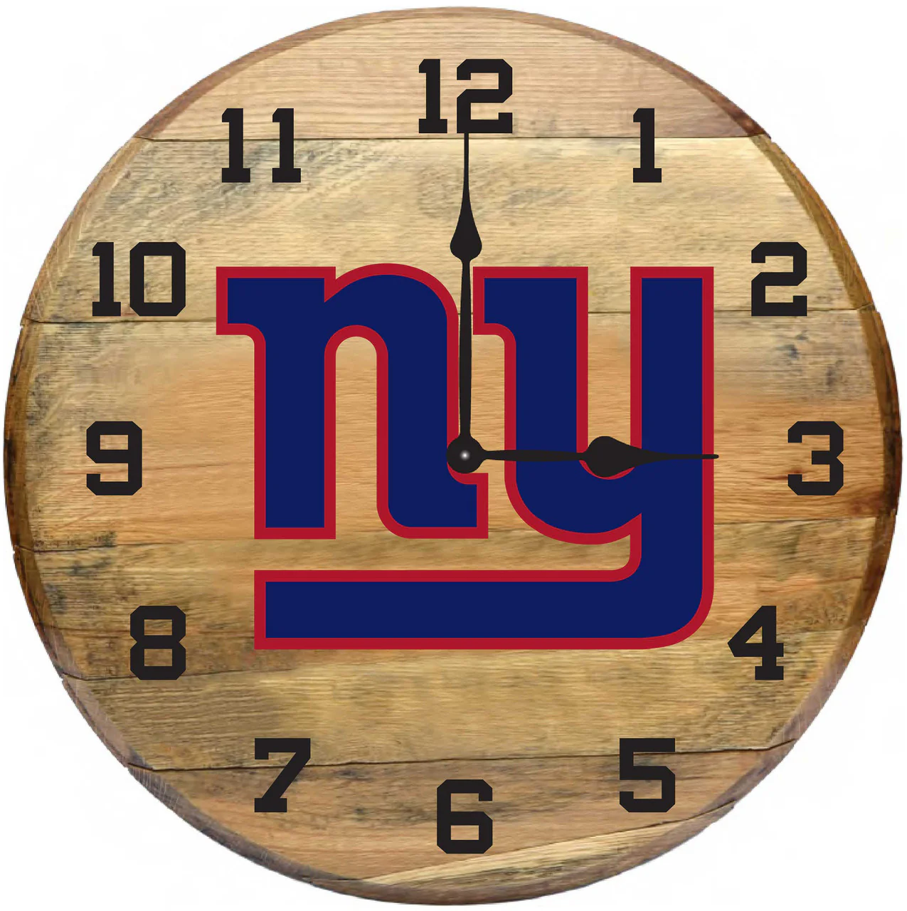 NFL Fan's Choice Oak Barrel Clock - Image 24