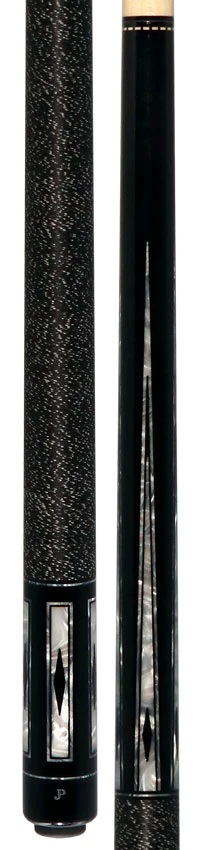 J Pechauer JP22T JP T Series Pool Cue Ebony-Stained Maple with Sim. Ebony and Pearl Framed Points with Linen Wrap - Image 5