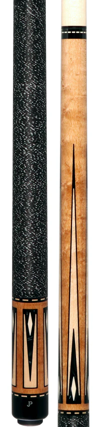 J Pechauer JP17T JP T Series Pool Cue - Natural-Stained Maple with Black Pearl and Maple Points with Irish Linen Wrap - Image 6