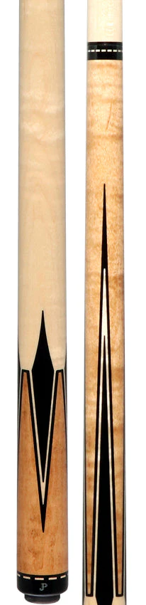 J Pechauer JP11T JP T Series Natural-Stained Maple with Sim. Ebony Inlays No Wrap Pool Cue - Image 5