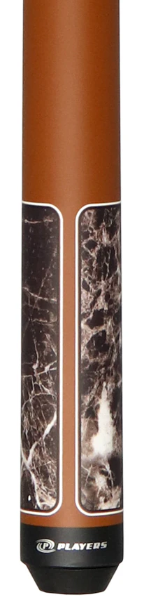 Players G4146 Graphic Pool Cue - Brown Marble with Matte Brown - Image 2