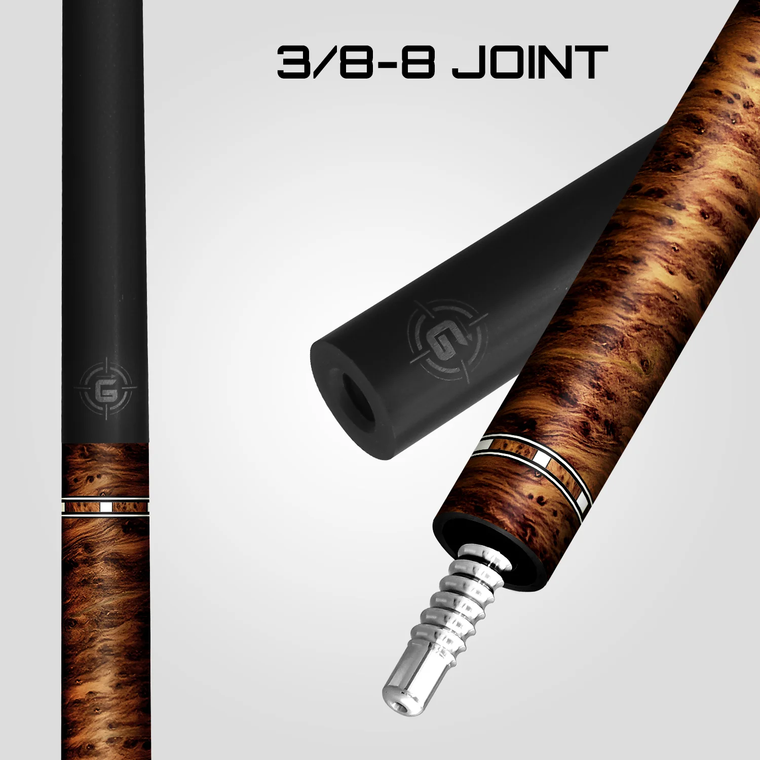 Rhino RCGWTYLW G-W Series Pool Stick - Thuya with Ostrich Leather Wrap - Image 5