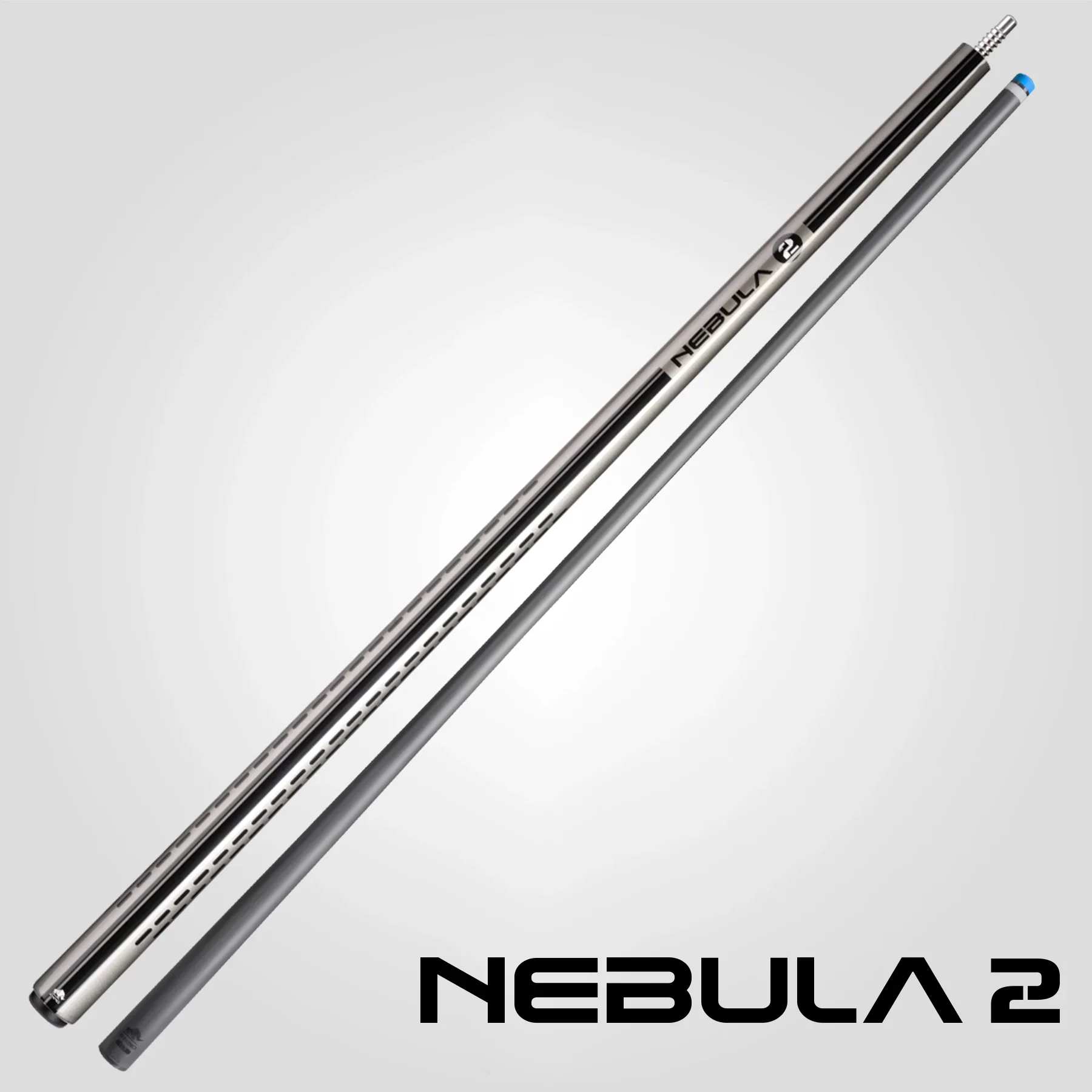 Rhino RCNEB2NWGY Nebula 2 No Wrap Pool Cue - Charcoal Gray - Image 5