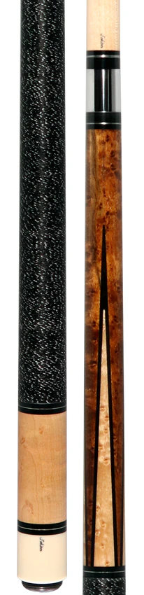 Schon STL3MIX Pool Cue - Dark Stained Maple Forearm with 4 Light Stained Maple Points and Butt Sleeve - Image 5