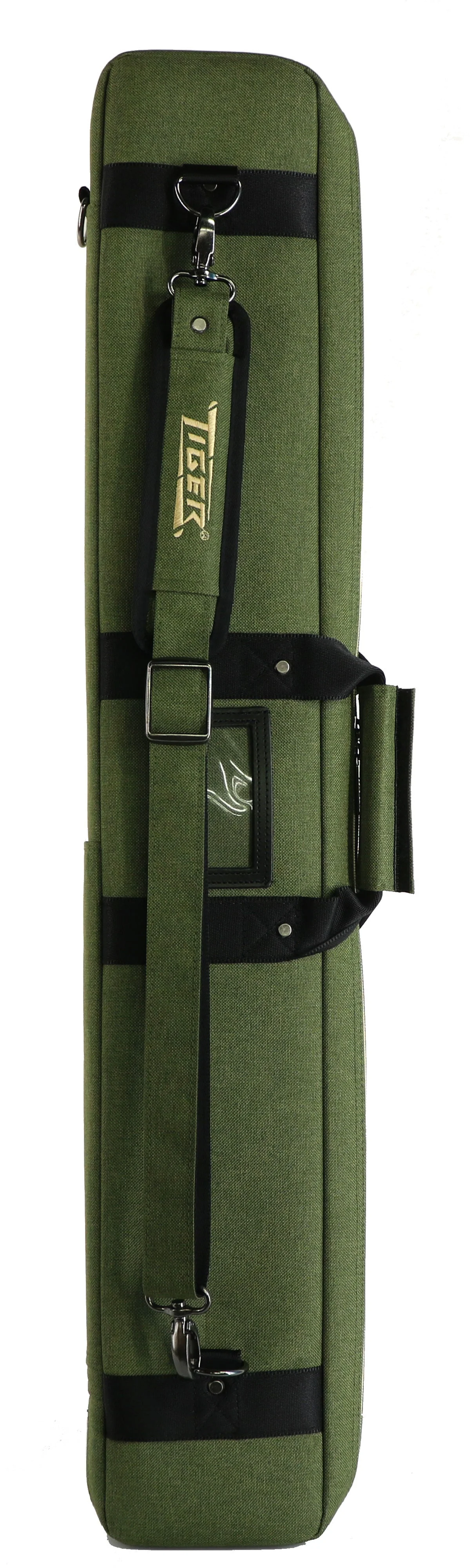 Tiger Canvas Green/Tan Soft Cue Case - Image 3
