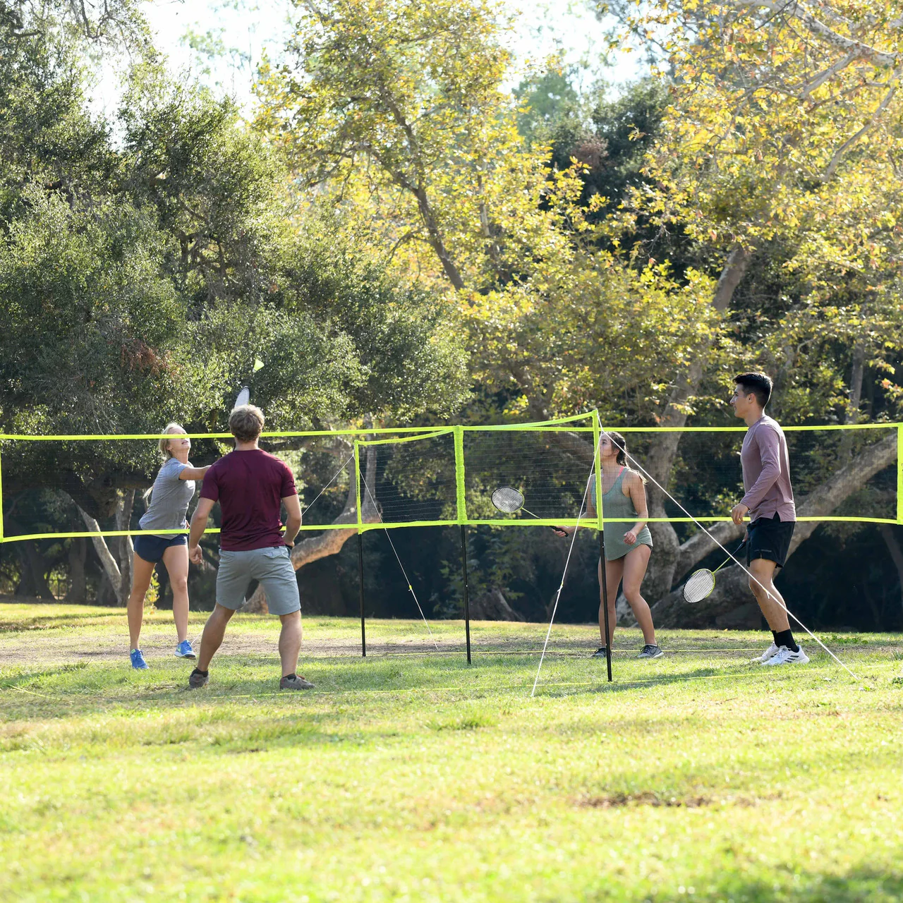 Triumph 4 Square Volleyball and Badminton Combo Set - Image 6