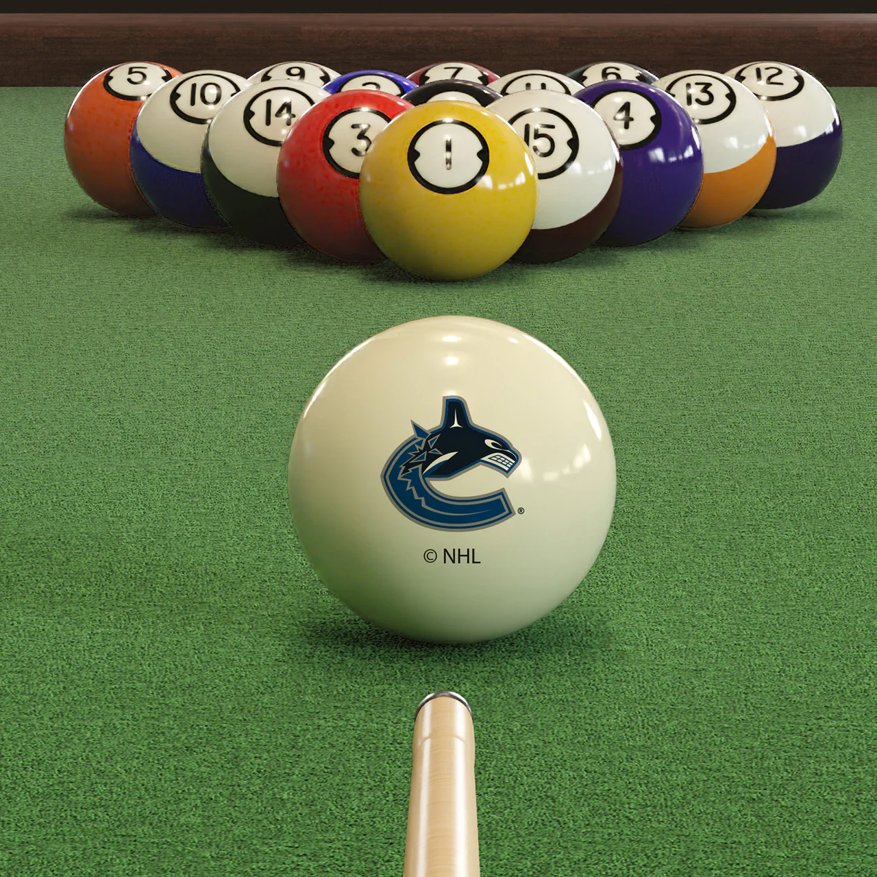 Vancouver Canucks Pool Balls - Retro Balls Set - Image 2
