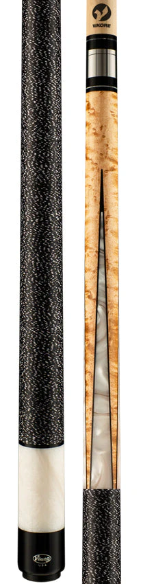 Viking HL0404 Helix Series Play Cue -Khaki Stained Birdseye Maple with White Premium Pearl - Image 3
