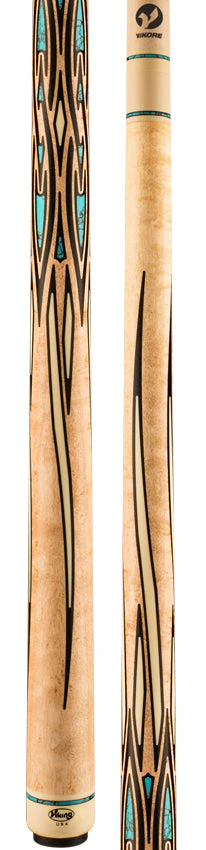 Viking HL0604 Helix Series Play Cue - Khaki Stained Birdseye Maple with 88 West African Ebony Inlays - Image 3