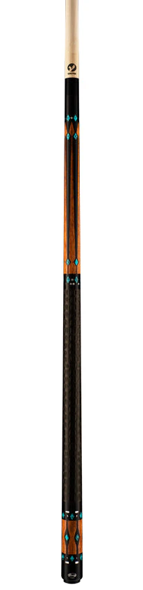 Viking OV0800 Ovation Series Ebony with Bubinga and Turquoise Inlays Play Cue - Image 4