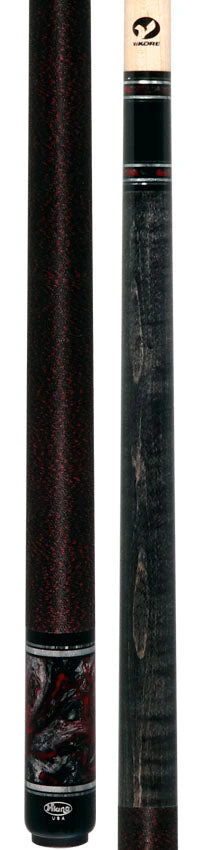Viking TW0211 Twilight Series Play Cue - Smoke-Stained Curly Maple with Crimson Storm Premium Pearl - Image 5