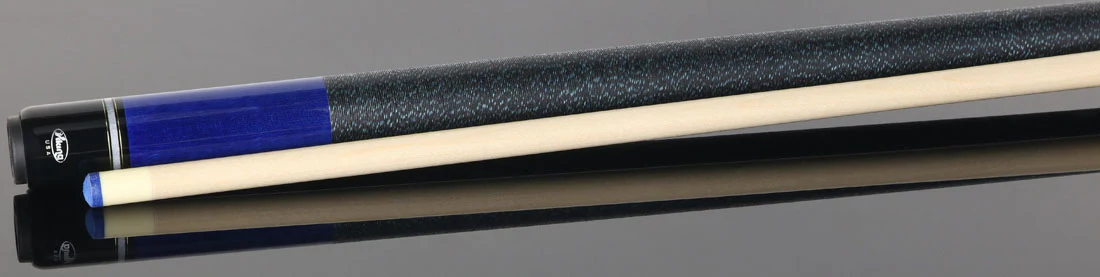 Viking UPUSA005 Ultimate Pool USA Range Series Pool Cue - Ocean Blue Stained with Black and Blue Linen Wrap - Image 3