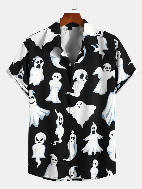 Cute Ghost Print Shirt