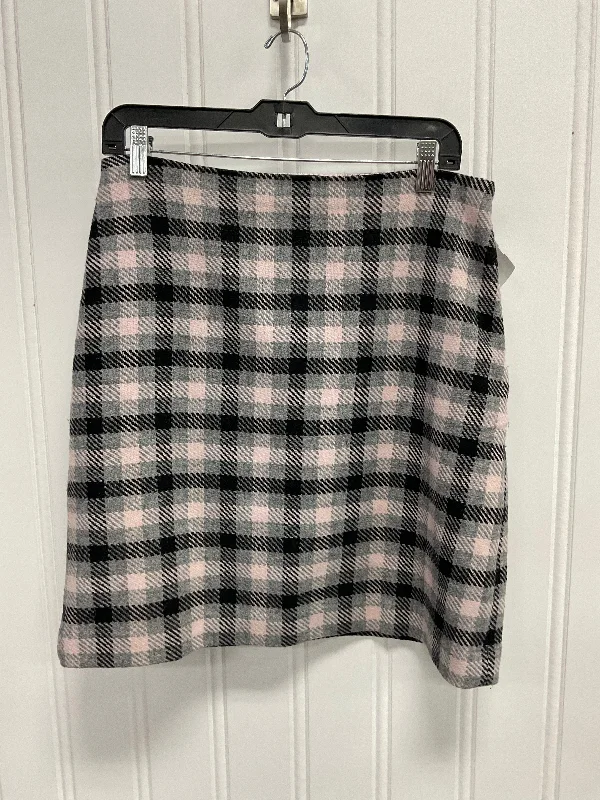 Skirt Midi By Talbots In Black & Pink, Size: 10